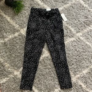 NWT belted straight ankle dainty wispy pants  XS